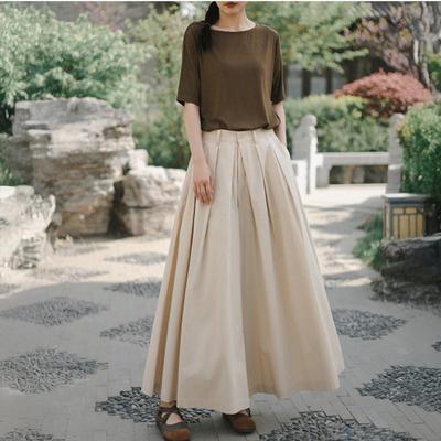 Жіночі вінтажні широкі штани однотонні літні штани на ґудзиках вільні жіночі штани з високою талією