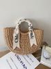 2026 Artistic Retro Round Woven Handbag - Large Capacity Women's Beach Bag