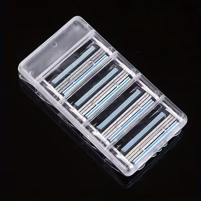 

4 шт. Усовершенствованные 3-слойные бритвенные лезвия для мужчин, сочетающие безопасность, комфорт и эффективность 4Pcs