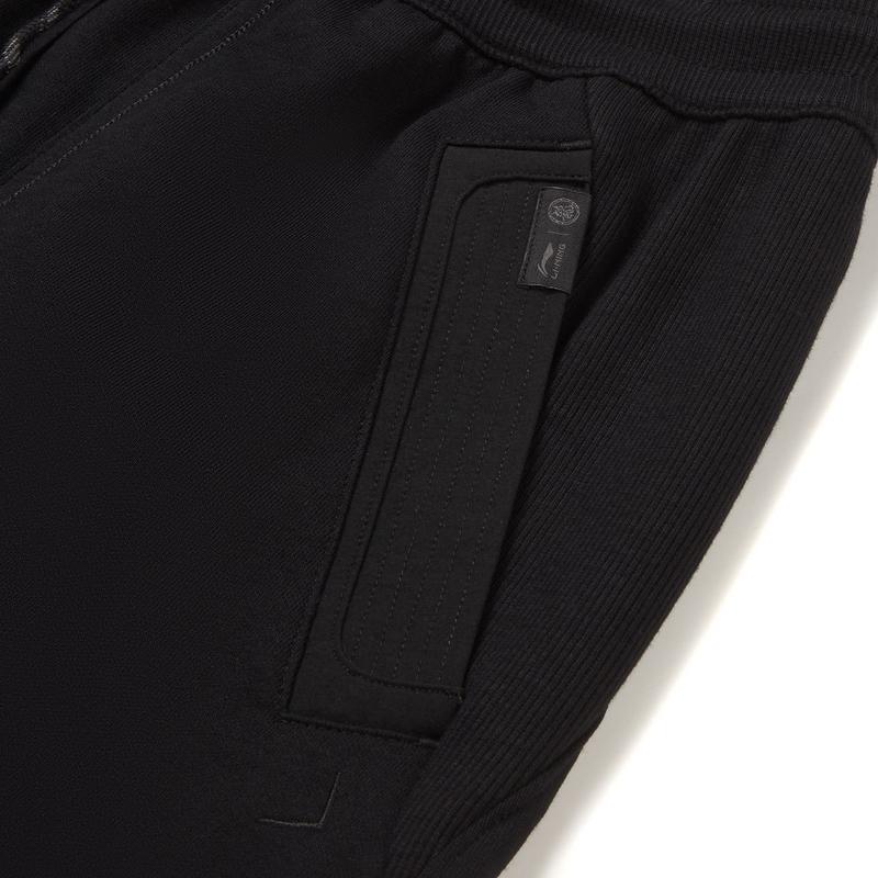 Li Ning Reflective Ice Feel Comfortable Loose Knit Sports Pants Unisex bottoms Black AKLW415-2