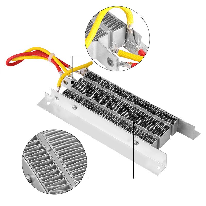 12V 400W Electric Ceramic Heater Thermostatic Insulation PTC Heating Electric Heater Parts