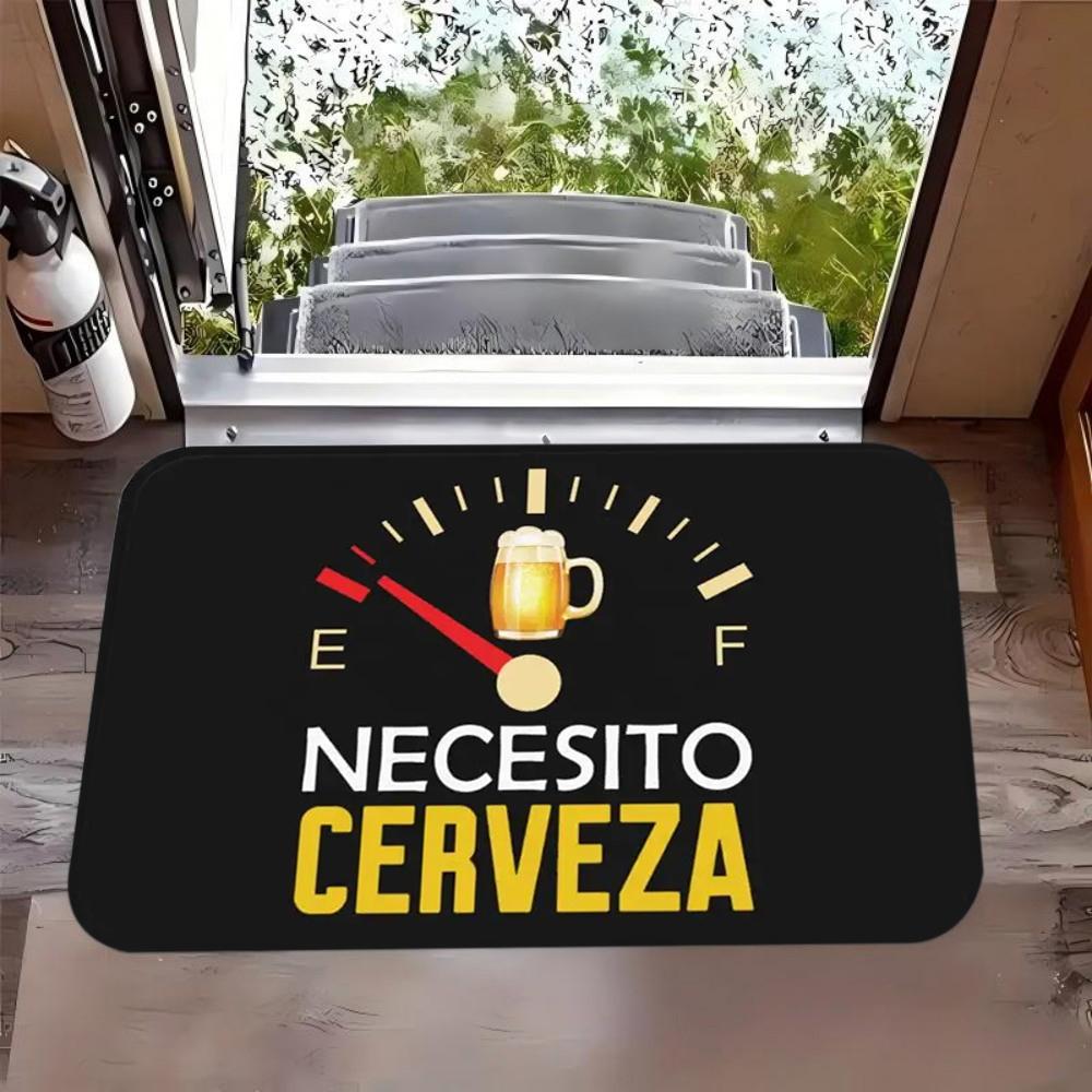 

Funny Beer Hub Tavern Mat, Durable Anti-Slip Doormat for Indoor Garden, Patio, Balcony, Sunroom Kitchen Living Room Entrance Rug 40cm x 60cm