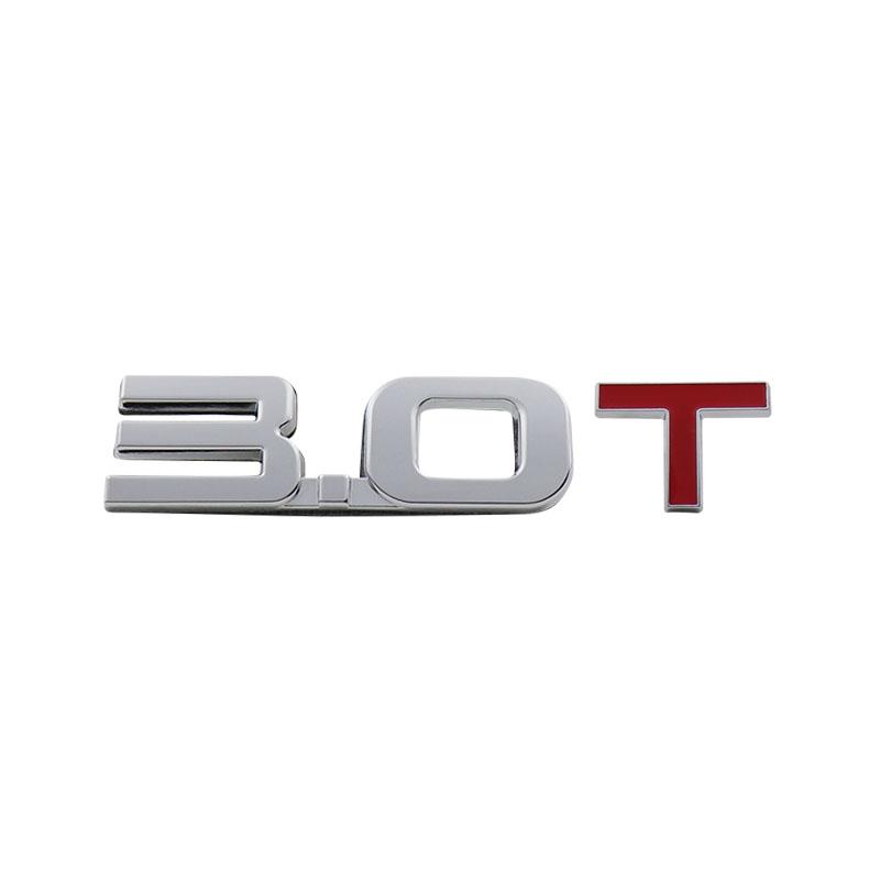 3D Premium 1.5T 1.8T 2.0T 2.2T 2.4T 2.5T 2.6T 2.8T 3.0T Logo for car Hood Fender trunk Tail Rear Bonnet Decal Emblem Badge Sticker