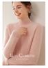 2024 Autumn/Winter Women's High Neck Cashmere Sweater - Thickened Korean-Style Cable Knit Pullover