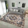 Retro Persian Style Carpet for Living Room Home Decoration Luxury Lounge Rug Soft Bedroom Carpet Non-slip Bedside Mats Washable