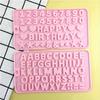1pc Silicone Resin Casting Molds Alphabet and Number Shapes, Rectangle Letter and Number Charms for DIY Crafts, Birthday Decorations, Candle Making