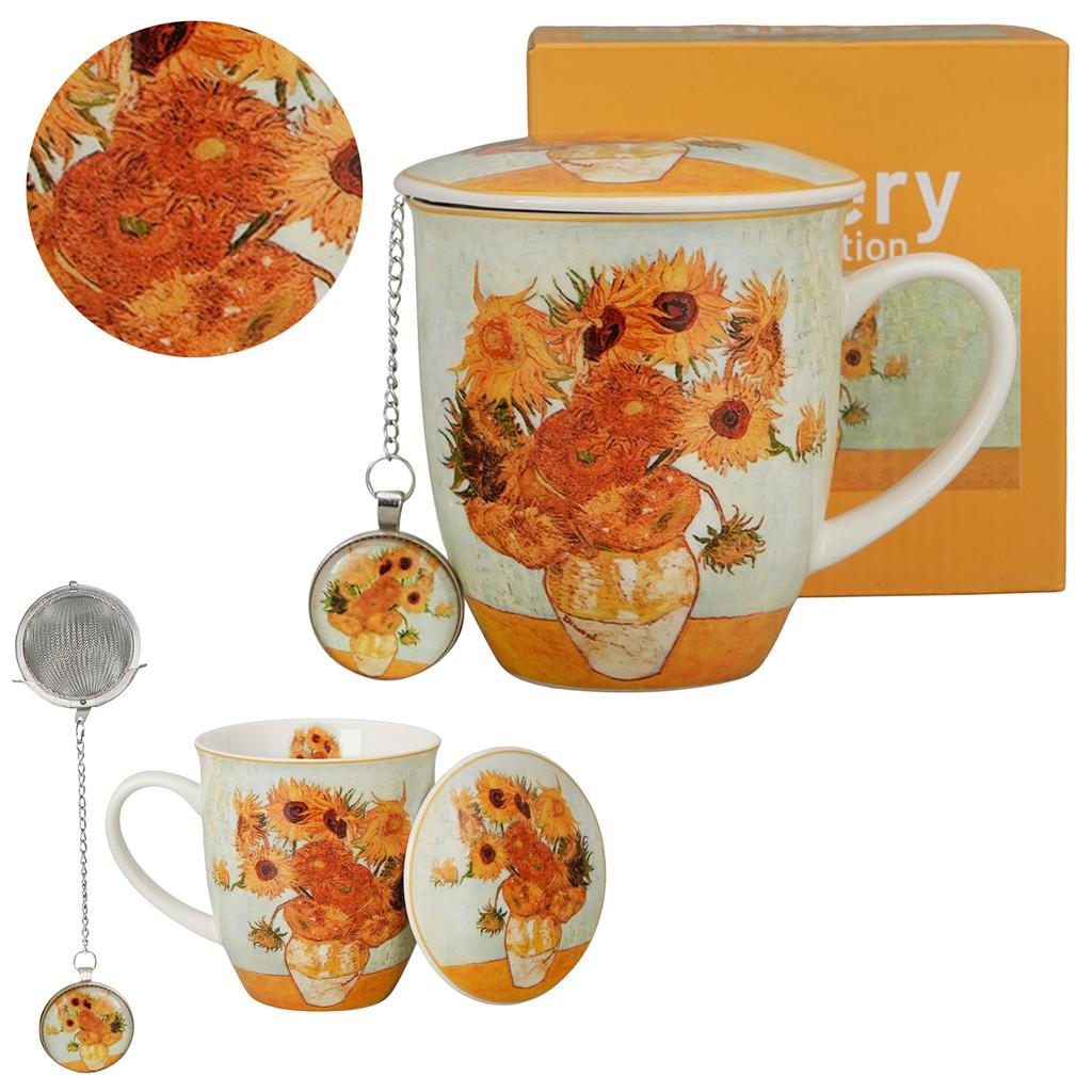 Kubek Z Zaparzaczem I Zawieszka Sunflowers Van Gogh 400 Ml