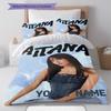 Aitana Custom Name Pattern Bedding,Quilt Set Quilt Cover Pillowcase Home Birthday Gift(1 * Duvet Cover + 2 * Pillowcase, Without Core)