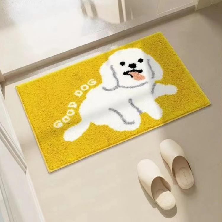 Cartoon Water-Absorbent Non-Slip Bathroom Mat - Easy-to-Clean Dirt-Resistant Rug for Home & Toilet 40x60cm