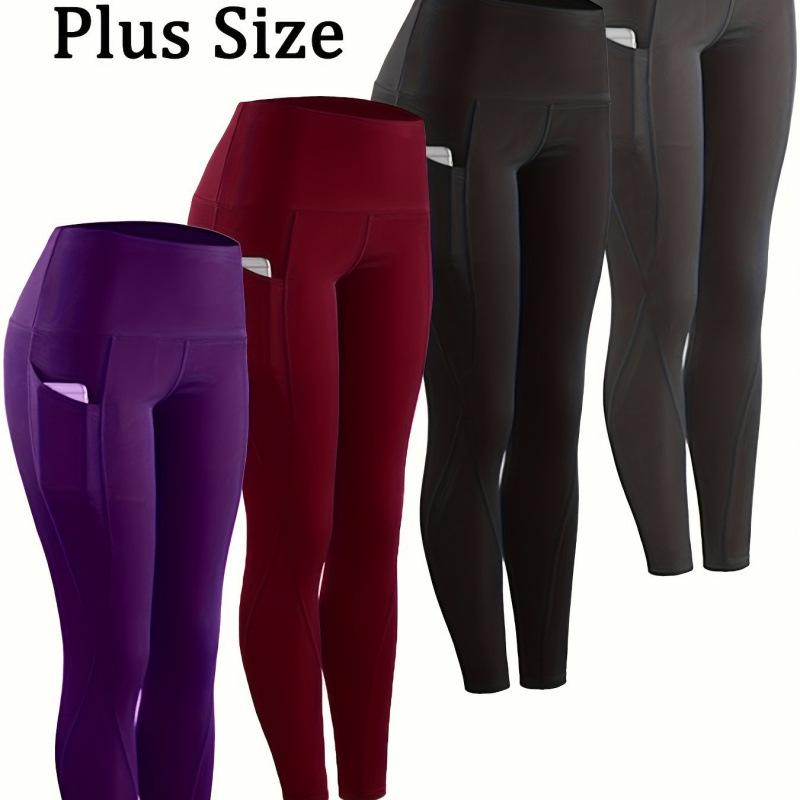 

High-Waisted Hip-Lifting Yoga Pants C17083 XXXXL чорний