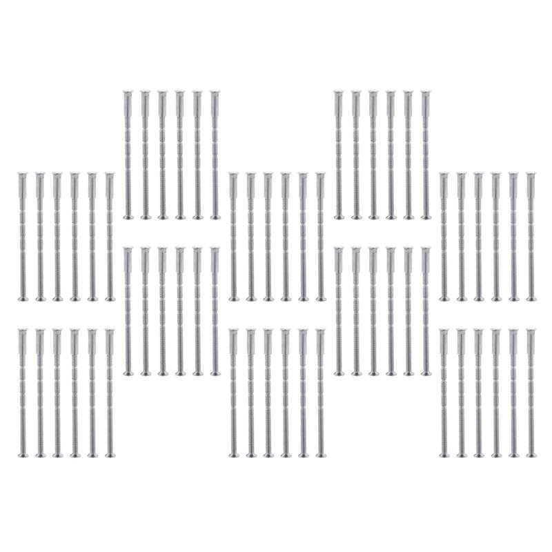 Простые в использовании крепежные винты для дверных ручек, регулируемые по длине болты для дверных ручек, никелированные, набор 60 шт. для различных ручек 1