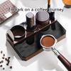 Coffee Tamper Station Multifuntional ABS Tamping Station Coffee Tamping Stand ABS Texture Present for Coffee Enthusiasts