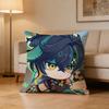 Kinich G-Genshin Impact Pillow Case Pattern Printed Pillowcase For Living Room Sofa Cushion Cover