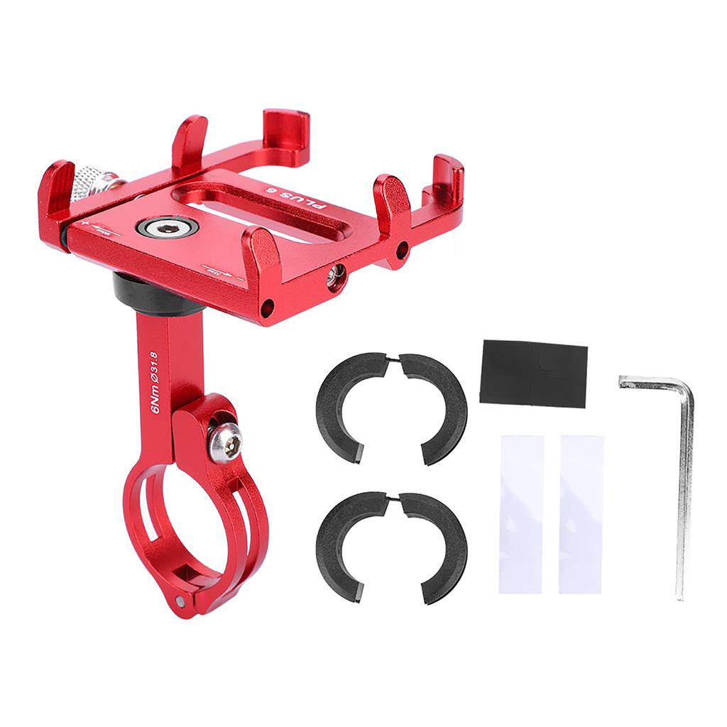 Road   Mountain Bike Mobile Phone Holder with 360 Degree Rotation Black