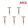 2-5PCS Hand Dibber Stainless Steel Sow Dibbler With Wood Handle For Sowing Seeds Transplanting Plants Planting Bulbs Digging