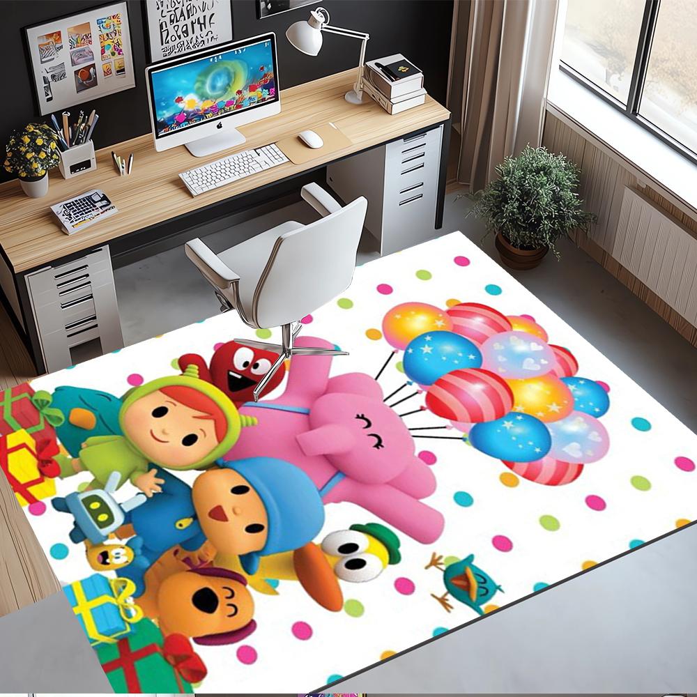Pocoyo Printed Carpet,Rug,for Office Chair Living Room Bedroom Kitchen Room Decor Gifts.