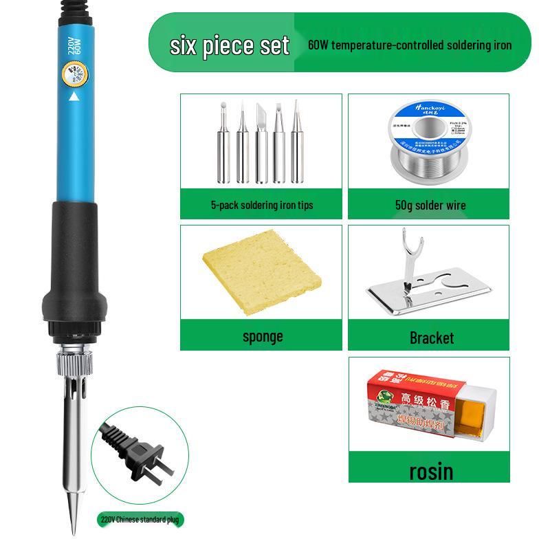 Digital Display Temperature Control Electric Soldering Iron Set for Home Repair & Welding