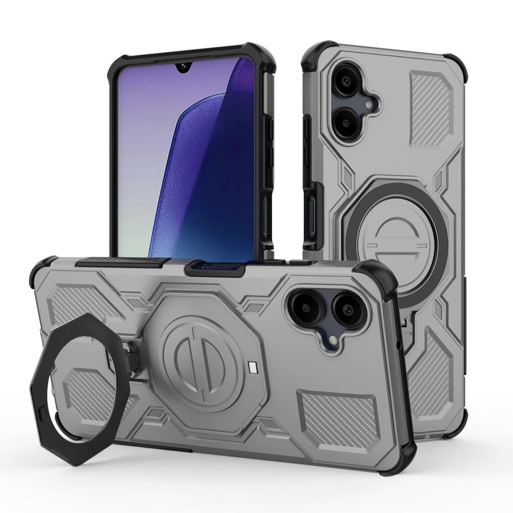 Samsung Galaxy A06 4G Magnetische Hülle 360° Drehbar Militärstandard Sturzsicher Handyhülle für Samsung Galaxy A06 4G