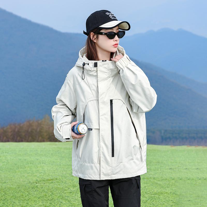 

Брендовая распродажа Женская ветрозащитная водонепроницаемая куртка для активного отдыха - Тренд верхней одежды Весна/Осень XS (suggested 85-110 jin)