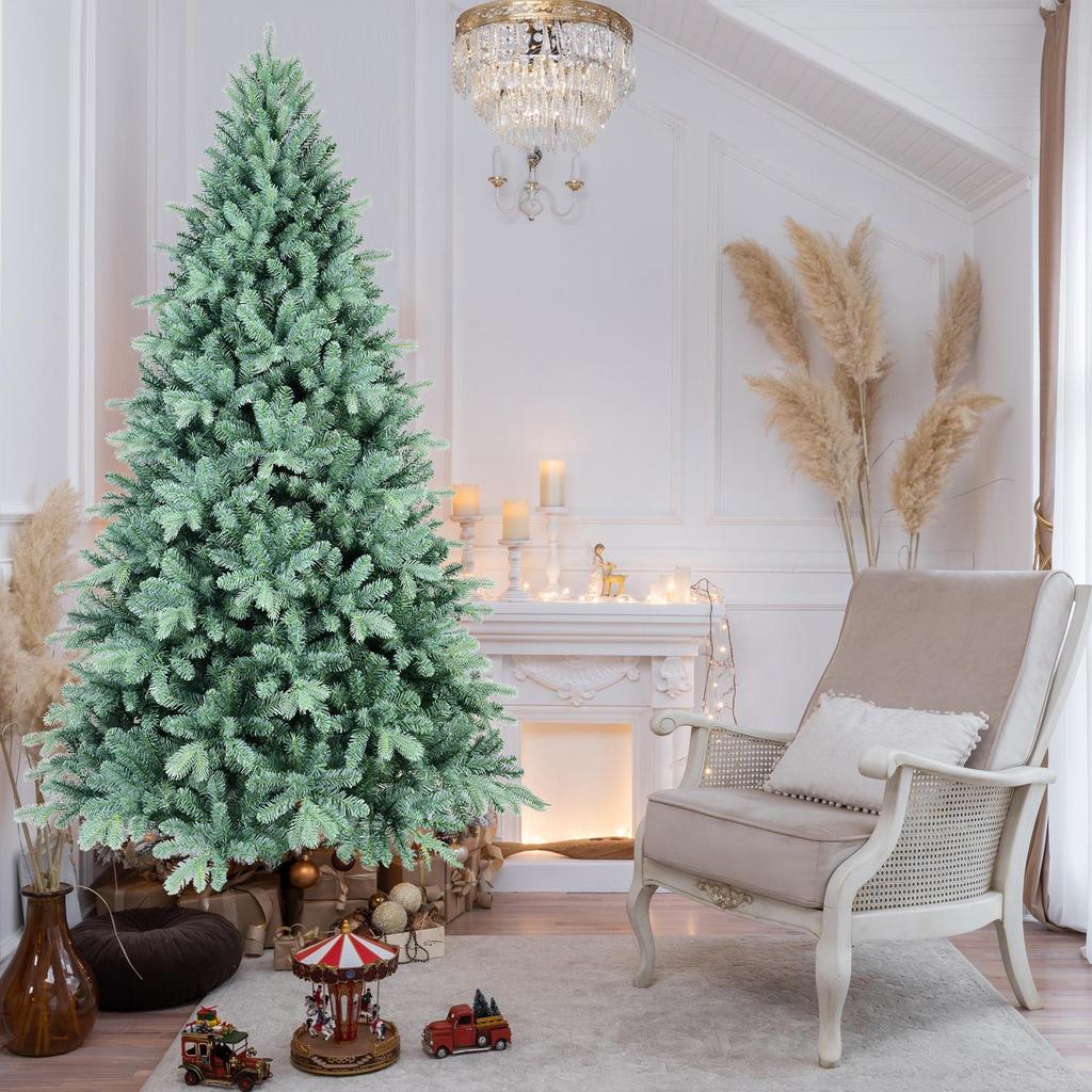 PE+PVC Pre-Lit Automatic Christmas Tree for Window Decoration and Festive Arrangements
