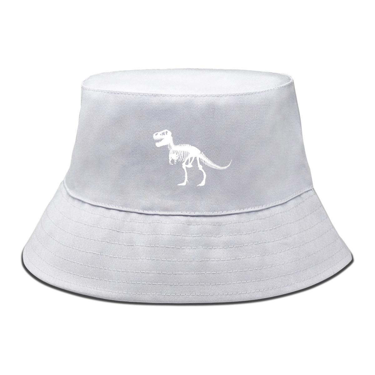 

Bucket Hat With Pure White Dinosaur Print , Animal Women s Hat Casual Hip Hop Reversible Beach Cap as the picture белый