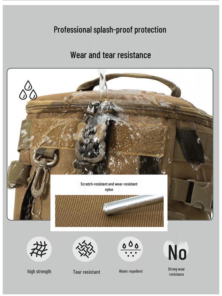 Waterproof Fishing Gear Backpack: Multifunctional Shoulder Bag for Outdoor Use