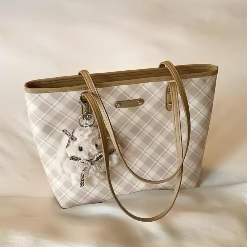 IELGY Large Capacity Commuter Tote Bag Diamond Shoulder Handbag