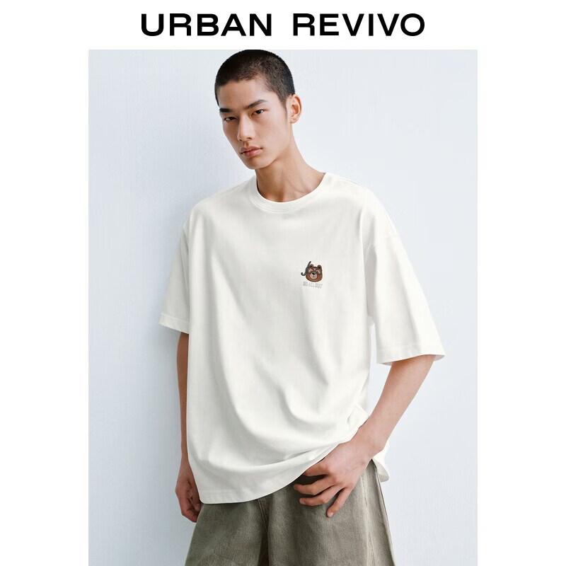 UR2026 Men s Trendy Embroidered Cotton T-Shirt S