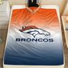 Denver Broncos Flanelldecke mit Aufdruck, Hohe Qualität, Bequem für alle Jahreszeiten, Heimdekoration, Wärme und Komfort, Perfekt für Weihnachtsgeschenke