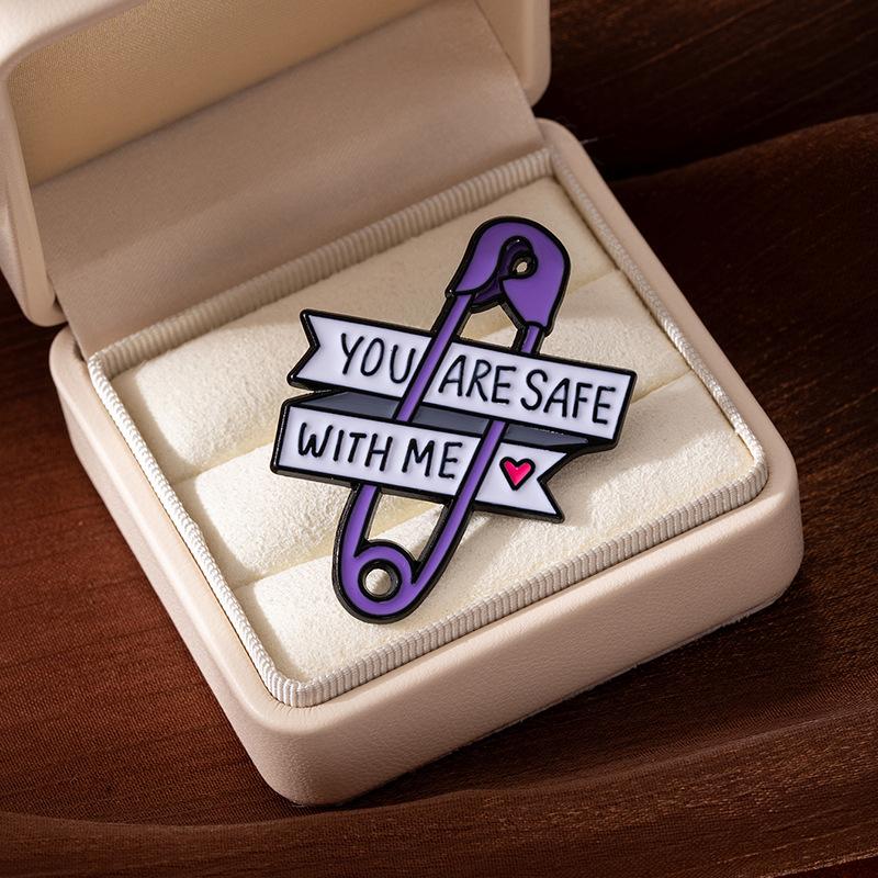 Cartoon Oil Drip Alloy Brooch Exquisite Pin Slogan Modeling Badge Trendy Cool Personality Accessories Medal