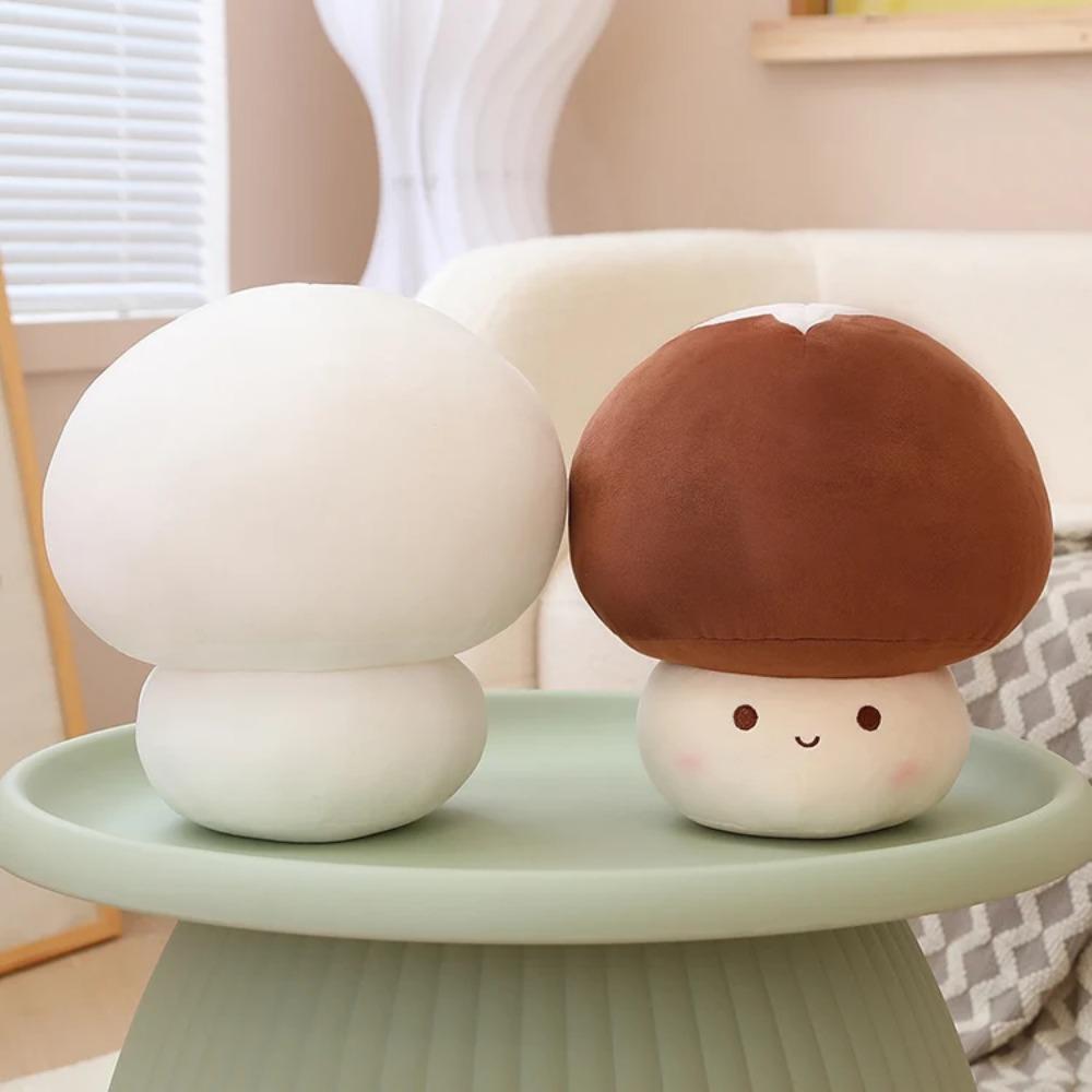 Cute Plush Mushroom Pillow Stuffed Plant Mushroom Soft Doll Creative Mushroom Toy Kids Home Decor Gift for Boys Girls