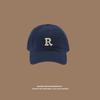 Vintage "R" Letter Embroidery Baseball Cap, Adjustable Cotton Dad Hat for Men & Women