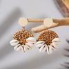 Accessories rattan shells holiday style unique beautiful earrings niche ethnic style earrings earrings