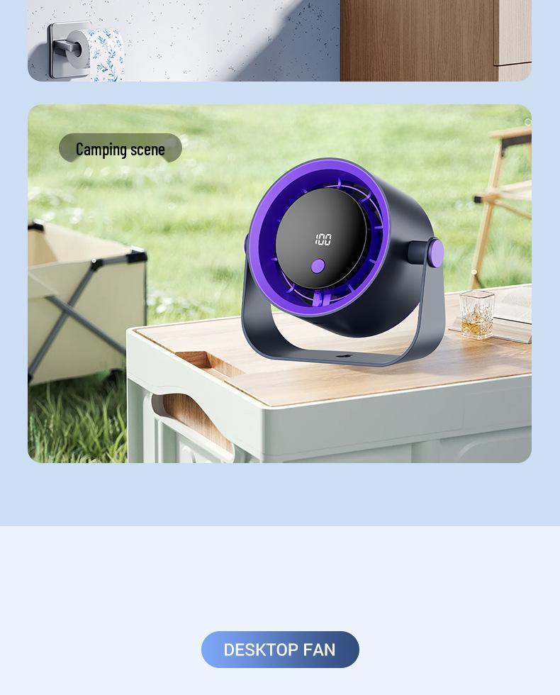 Smart High-Speed Portable Desktop and Hanging Fan with Digital Display