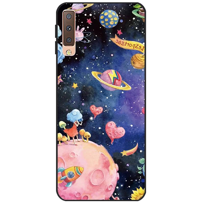 For Phone Case Samsung Galaxy A7 2018 Case Bumper Soft TPU Silicone Coque Back Cover For Samsung A7 2018 A750 A750F Case Fundas