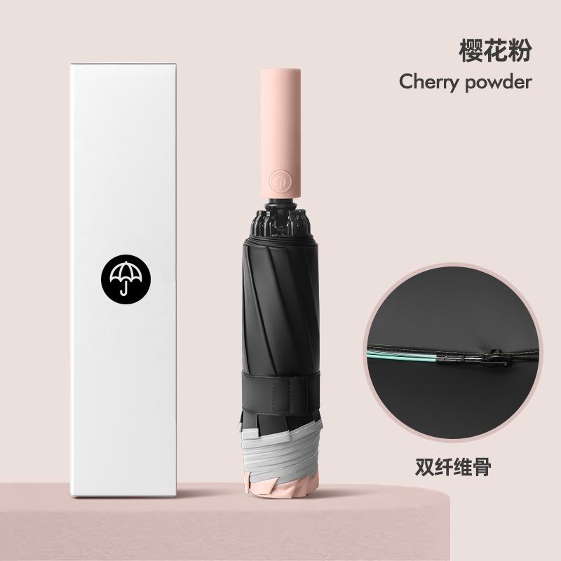 Fully automatic reverse umbrella folding sunscreen, UV protection, weather and rain dual-purpose wholesale thickened and enlarged large batch umbrella