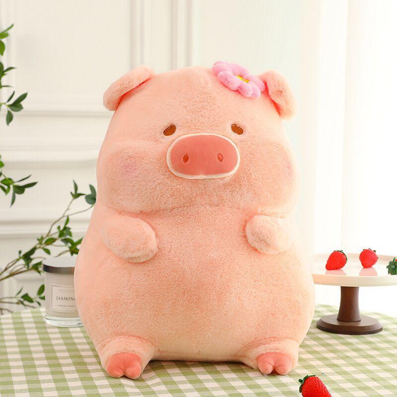 

New Sakura Lulu pig plush toy gluttonous pig doll rag doll throw pillow sleeping doll holiday gift 35cm