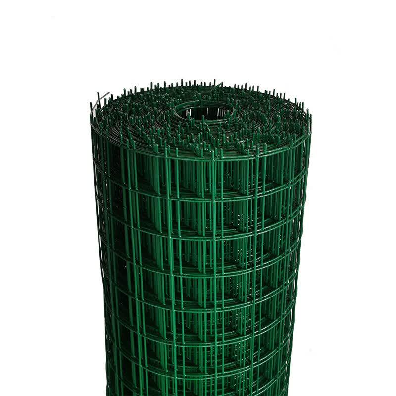 Green Plastic Coated Wire Mesh Fence