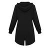 Women's Long Zip Up Hoodie Jacket Loose Fit Casual Outerwear with Pockets Lightweight Hooded Coat for Everyday Wear