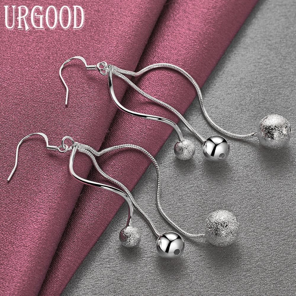 עגילי חרוזים מכסף סטרלינג 925 תכשיטי חתונה