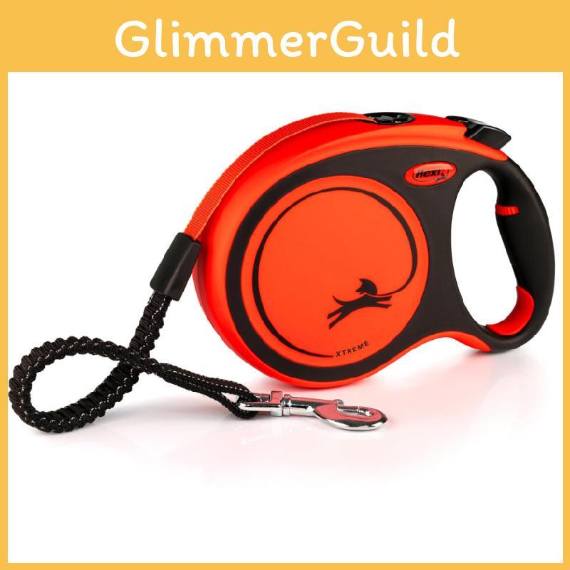 Flexi Orange Xtreme Retractable Pet Traction Cord For Dog Exercise And Play