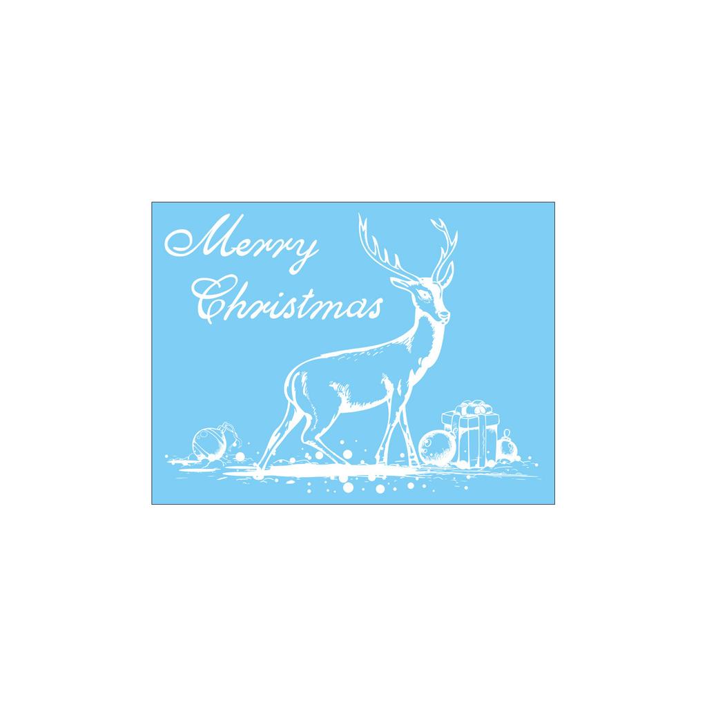 Christmas Static Cling Window Stickers with Snowflake and Ornament Ball Designs for Glass Decor