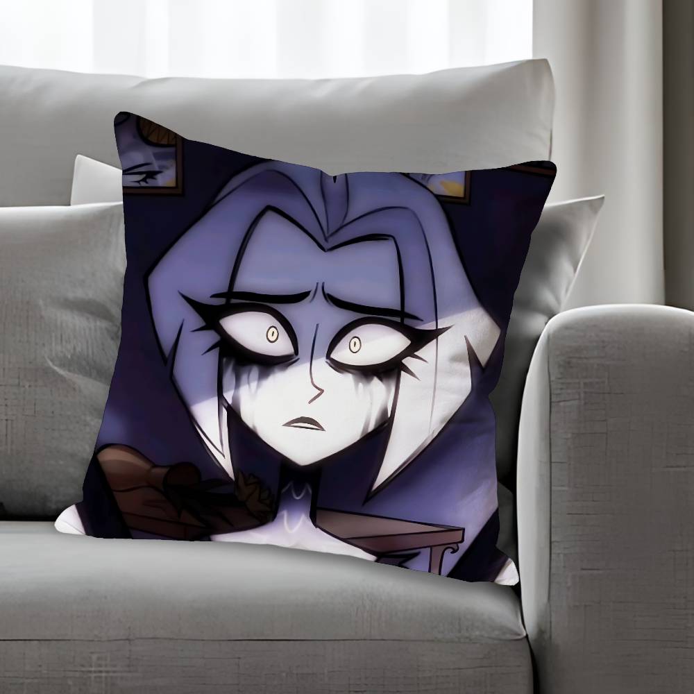 Lute HHazbinES Anime Celebrity Merchandise AllMatch Printed Pillow Case Sofa Car Office Room Decoration Protector
