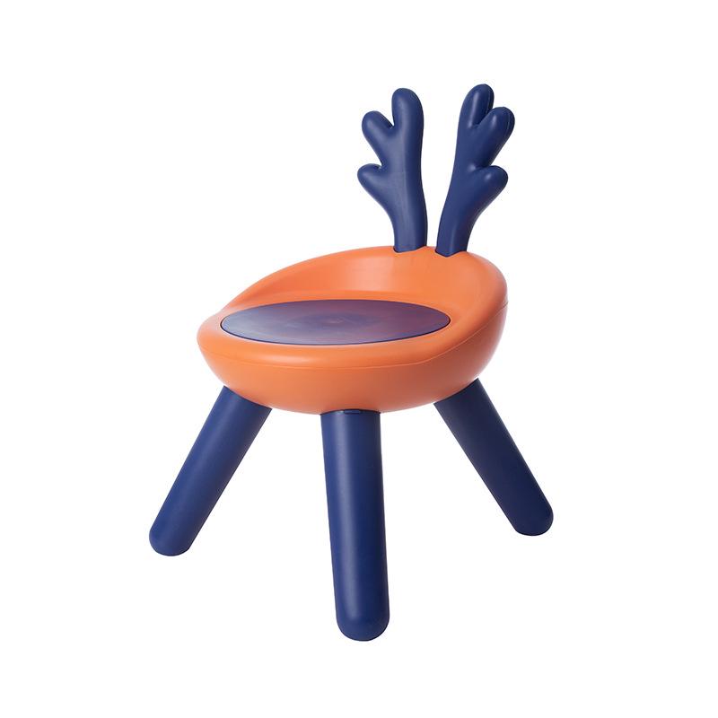 Children's Cute Squeaky Stool with Backrest - Ideal for Dining, Play, and Kindergarten