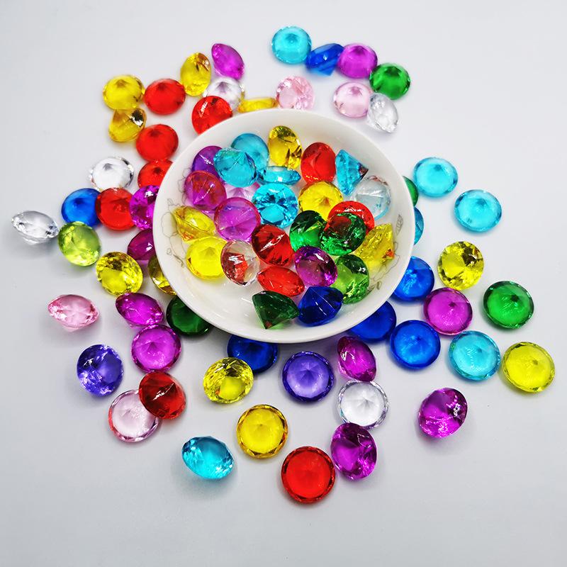 

20Pcs 19Mm Diameter Crystal Glass Diamond Beads Feng Shui Sphere Home Vase Decor Wedding Diy Craft Beautiful Ornament Gift (As shown-3470)-