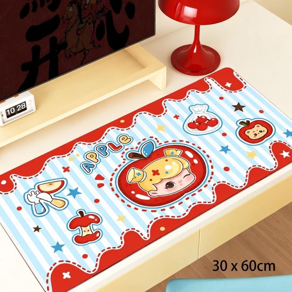 Cute Cartoon Girl Desk Mat Thickened Computer Desk Protector New Keyboard Mice Mat Office