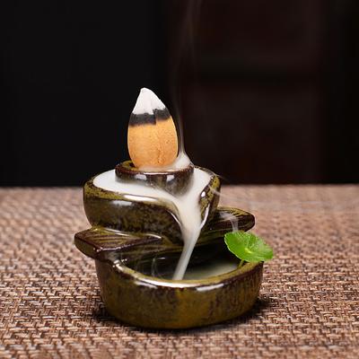 1PC Waterfall Incense Burner Backflow Mini Buddha Censer Backflow Incense Holder