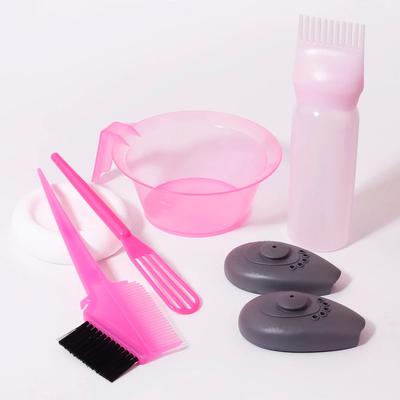6pcs Hair Coloring Dyeing Kit with Hair Dye Bowl,hair Dye Brush,earmuffs,hair Dye Bottle mixer,Special for Real Hair Wigs