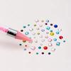 Pic à Strass à Cire pour Ongles Stylo à Points Stylo à Cire Double Pointe pour Strass Pointe Outil d'Art pour Ongles Cristal & Pierre Précieuse pour Manucure DIY