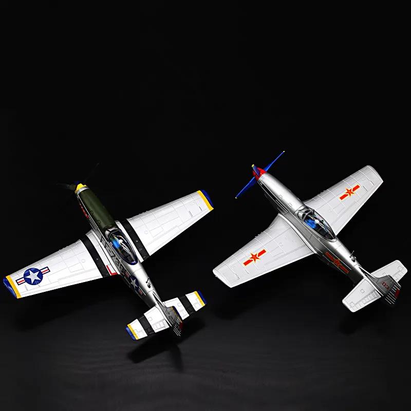 Diecast 1:48 Scale P51 Mustang Fighter Alloy Model Toy Simulates Military Combat Aircraft Model Souvenir Display Ornaments